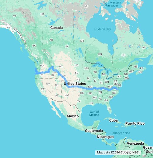 TransAmerica Bicycle - Google My Maps