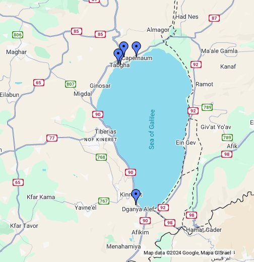 Sea of Galilee - Christian Map - Google My Maps