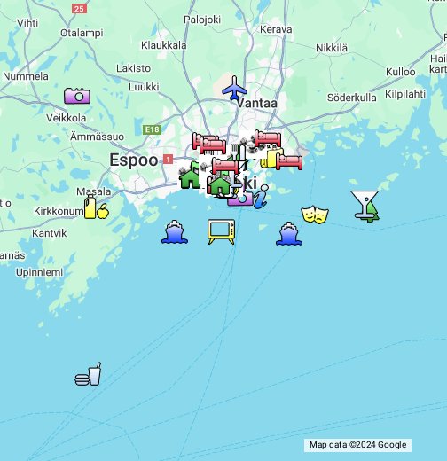 Map for Helsinki Exchange - Google My Maps