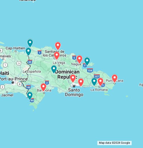 Dominican Republic airports map - Google My Maps