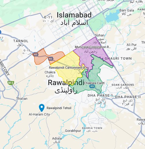Rawalpind Cantt - راولپنڈی کینٹ - Google My Maps