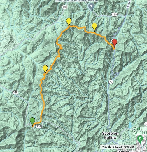 Appalachian Trail: Hogpen Gap to Unicoi Gap - Google My Maps