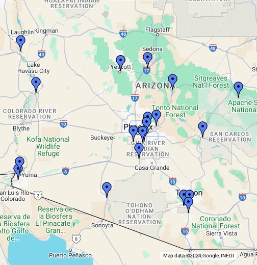 Arizona casino locator map