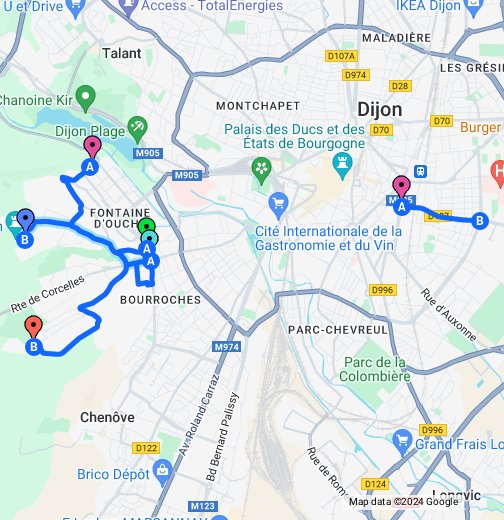Dijon - Google My Maps