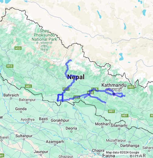 Nepal - Google My Maps