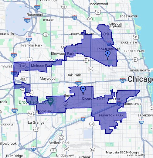 Illinois 4th District - Google My Maps