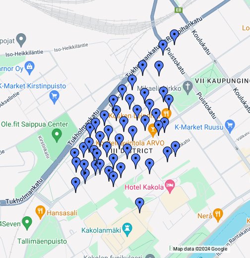 Portsan pihamarkkinat - Google My Maps