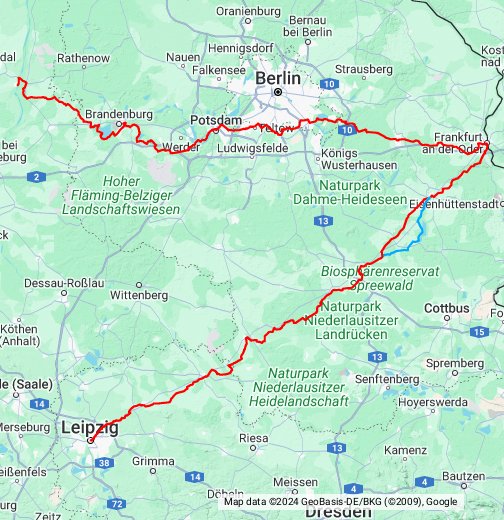 Jakobswege in Brandenburg - Google My Maps