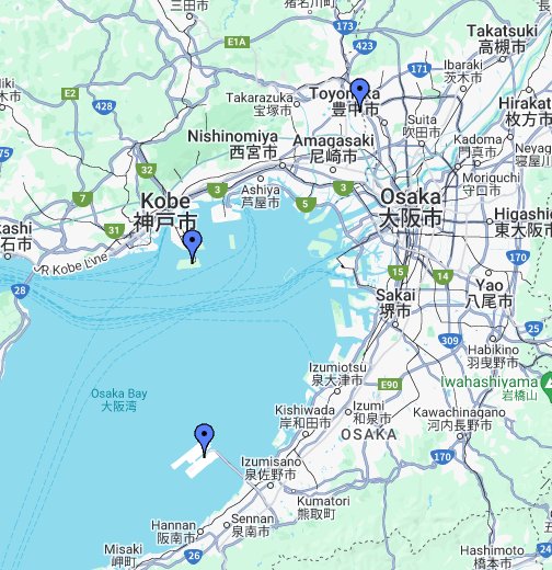 map of kansai airport Kansai Airport Osaka Japan Google My Maps map of kansai airport