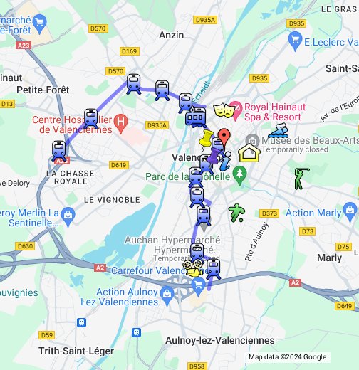 Plan de Valenciennes - Google My Maps