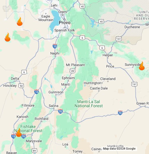 Utah Wildfires Google My Maps