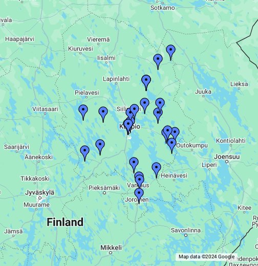 Midsummer events / Juhannustapahtumat - Google My Maps