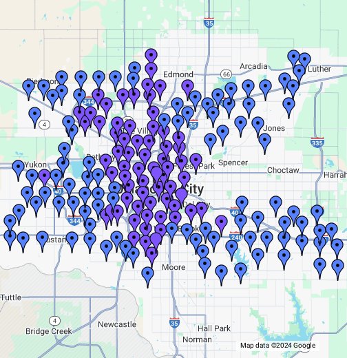 Oklahoma City, OK Siren System Google My Maps