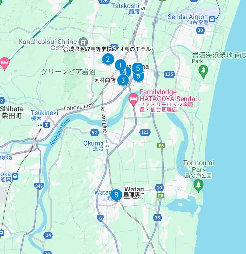 アニメ『バクテン!!』聖地巡礼 - Google マイマップ