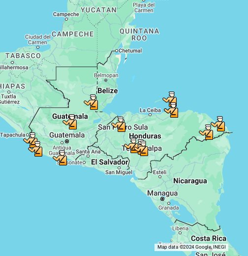 Map Of Guatemala And Honduras US Military Construction/Bases in Honduras & Guatemala   Google My 