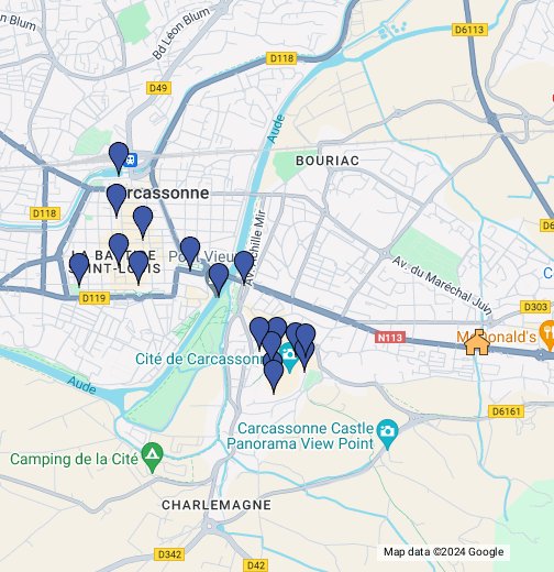 Carcassonne - Google My Maps