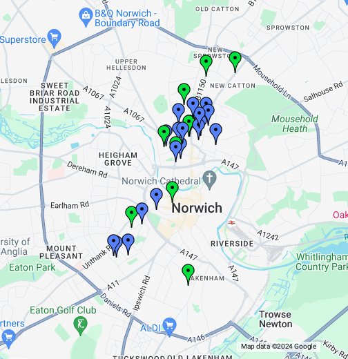 Norwich families Google My Maps