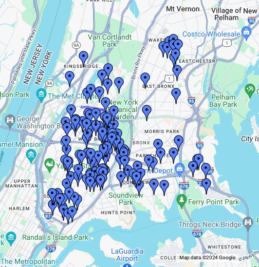 Bronx gangs of the 1970s - Google My Maps