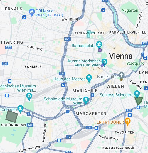Christmas Markets in Vienna Austria Google My Maps