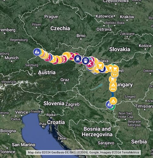Kanukarte - Donau - Google My Maps