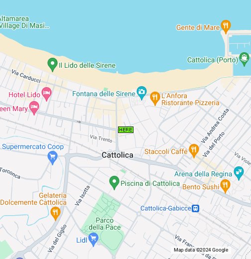 cattolica italia kartta Map of Cattolica, Italy   Google My Maps