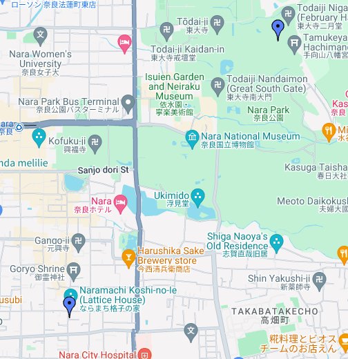 奈良公園 Google My Maps