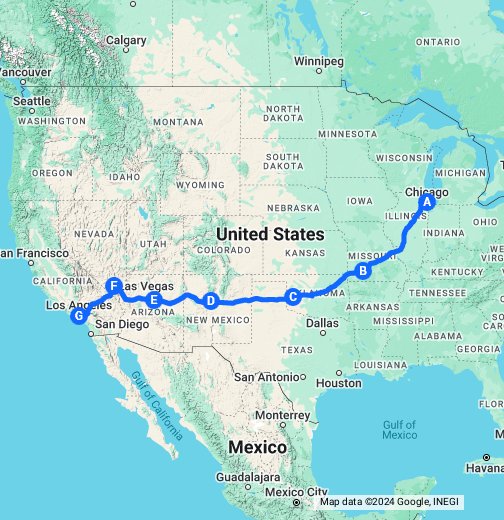 Route 66 Map Google