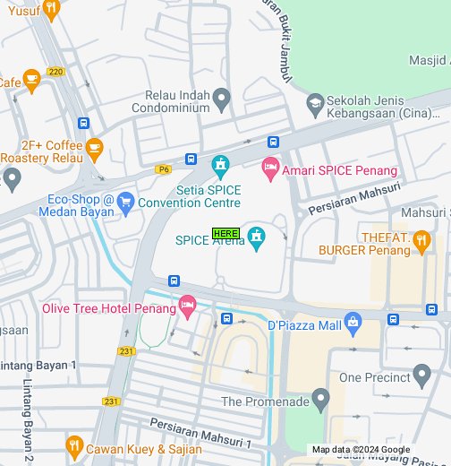 Map Of Pisa Penang International Sports Arena Google My Maps