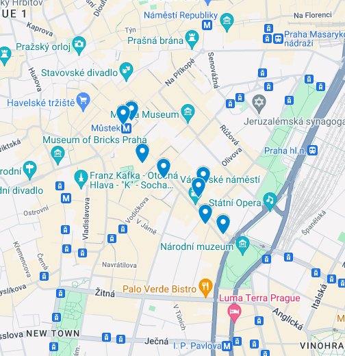 Václavské náměstí - Wenceslas square (Honest Guide) - Google My Maps