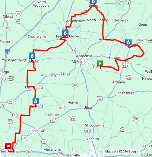 Pelotonia 2022 100 Mile Return Route (Sunday) Google My Maps