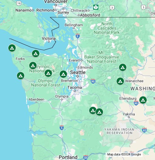 Campsites in Washington State - Google My Maps
