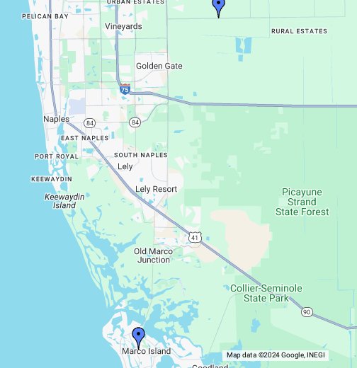 Map Of Florida Showing Naples Naples, FL   Google My Maps