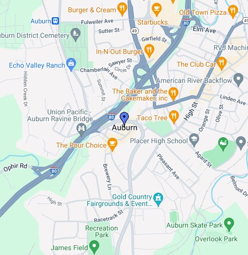 Map Of Auburn California Auburn, CA   Google My Maps