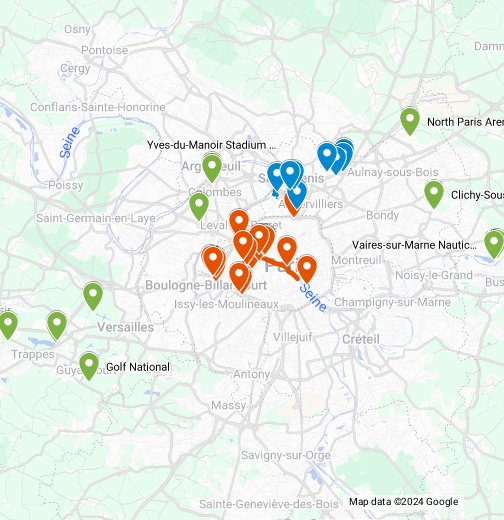 Venues Paris 2024 Olympic and Paralympic Games Google My Maps