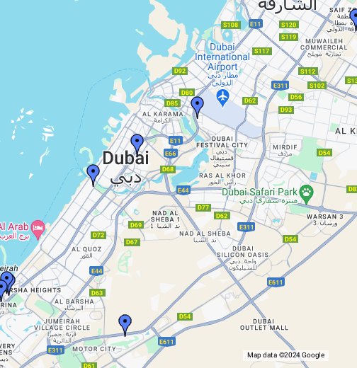 Dubai Locations - Google My Maps