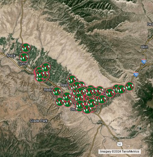 Grand Junction Christmas Light Display Map Google My Maps