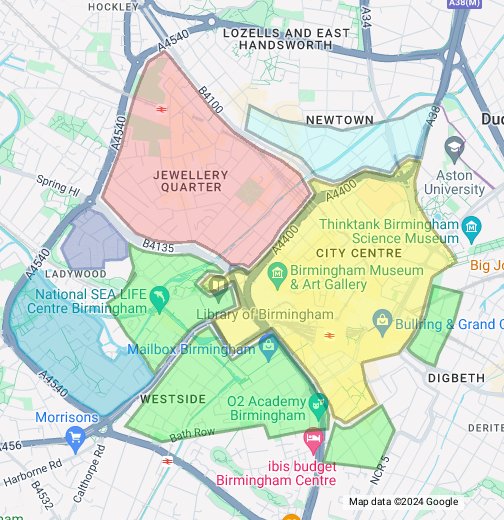 Birmingham City Council Controlled Parking Zones  Google My Maps