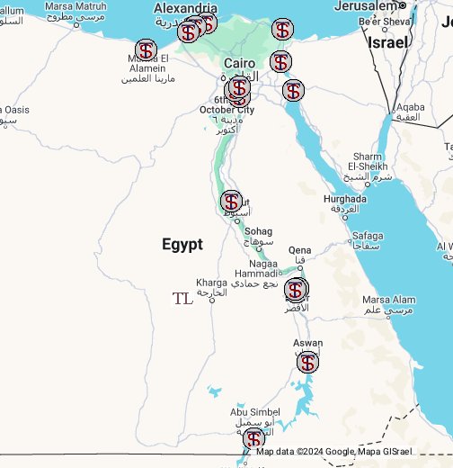 Map Of The Egypt Egypt   Google My Maps