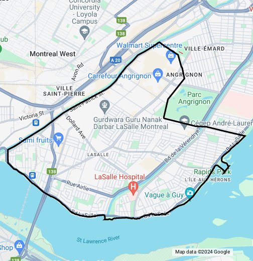 Montréal Lasalle Google My Maps