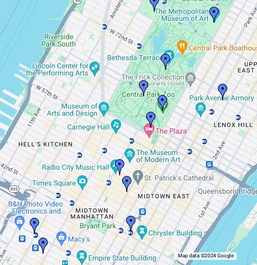 Rye New York Map Holden Caulfield's New York City   Google My Maps