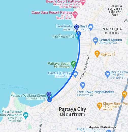 Pattaya Beach Thailand Map Pattaya Beach.   Google My Maps