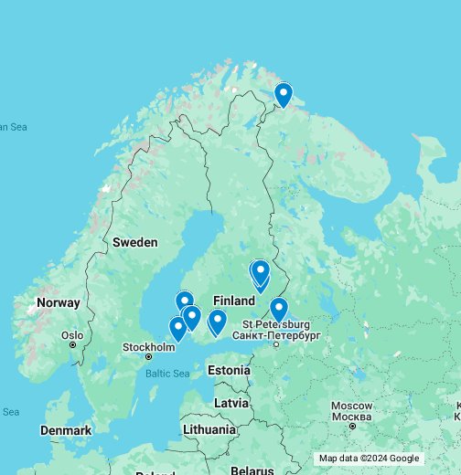 Suomen luostarit - Google My Maps