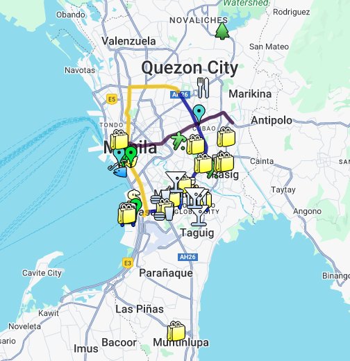 map of metro manila via satellite Metro Manila Directions Map Google My Maps map of metro manila via satellite