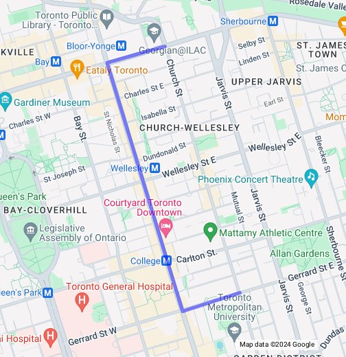 Toronto Pride Parade Route Google My Maps