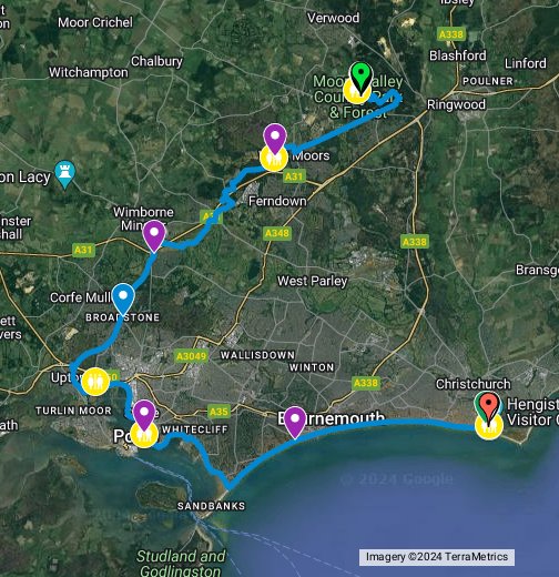 Run to the Sea Bournemouth 2022 Runners Google My Maps