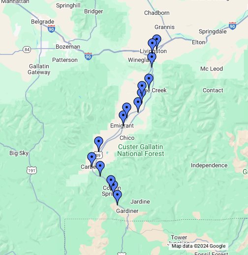 Yellowstone River Fishing Access, Montana - Google My Maps