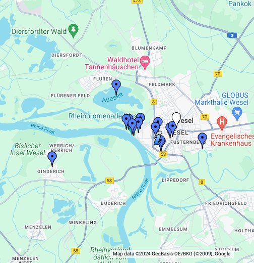 Wesel Karte, Stadtplan - Google My Maps