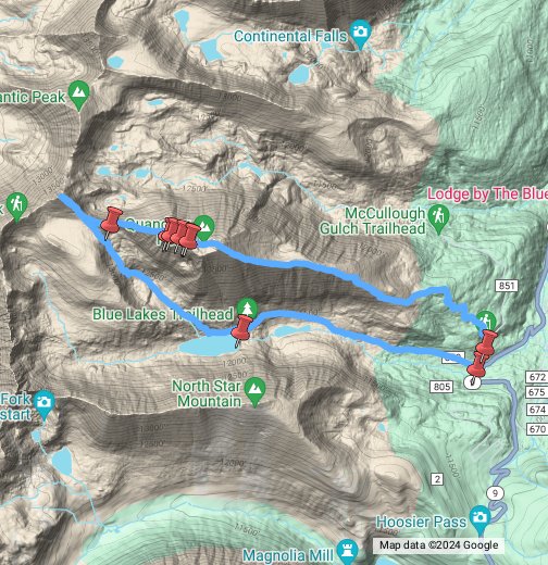 180714 Quandary West Ridge - Fletcher Mt. - Google My Maps