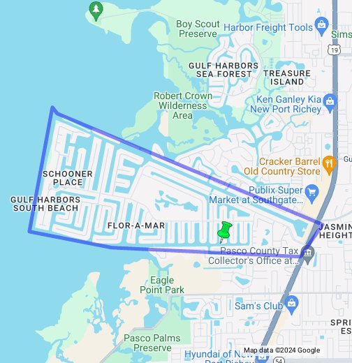 Gulf Harbors in New Port Richey FL Google My Maps