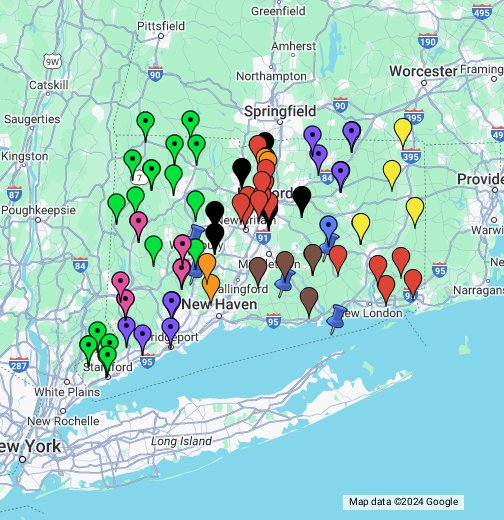 Connecticut System Towers Map - Google My Maps